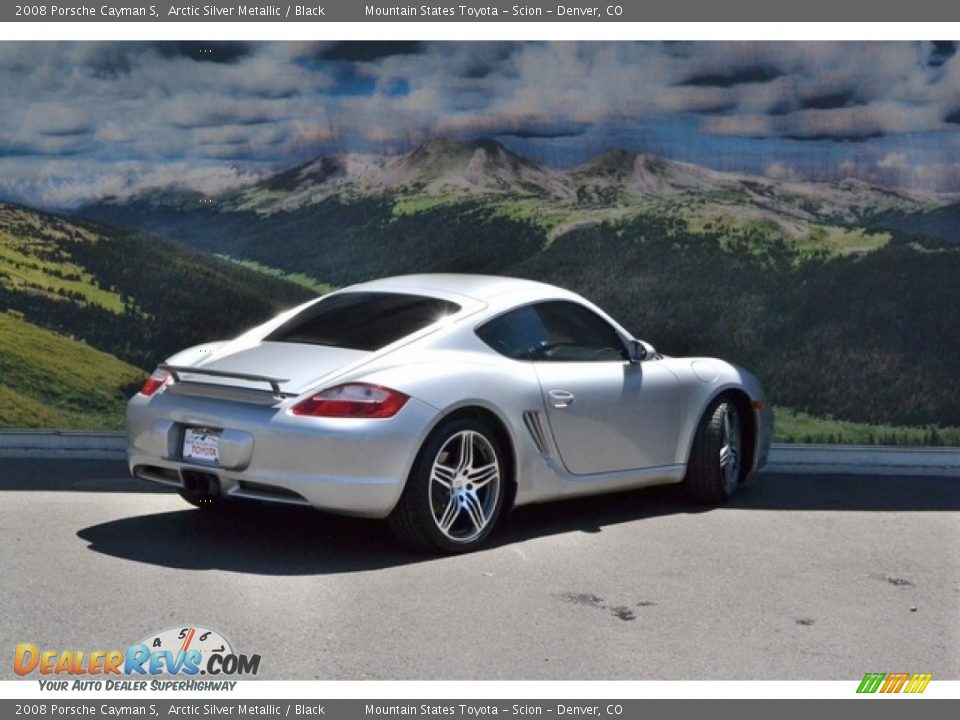 2008 Porsche Cayman S Arctic Silver Metallic / Black Photo #3