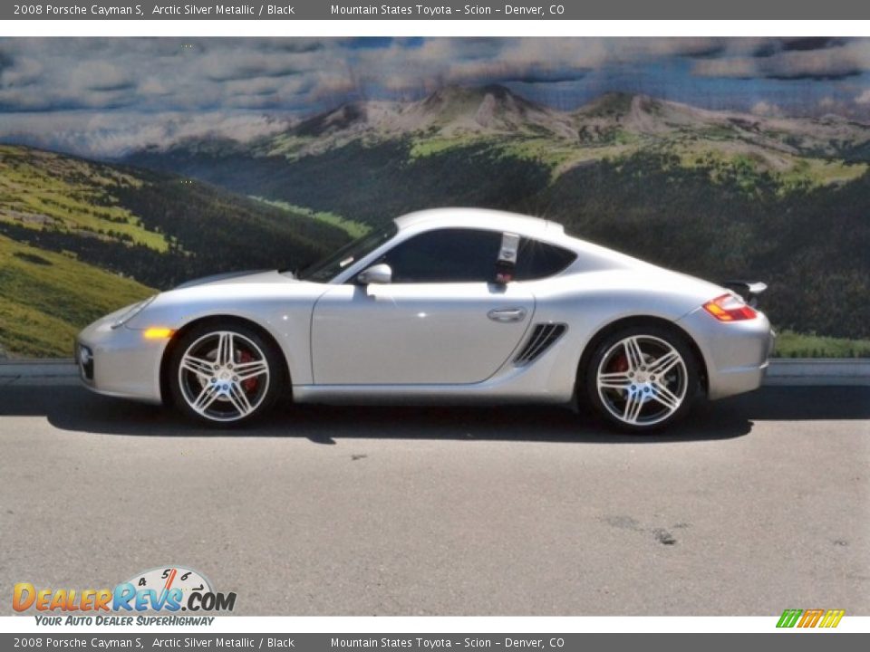 2008 Porsche Cayman S Arctic Silver Metallic / Black Photo #6