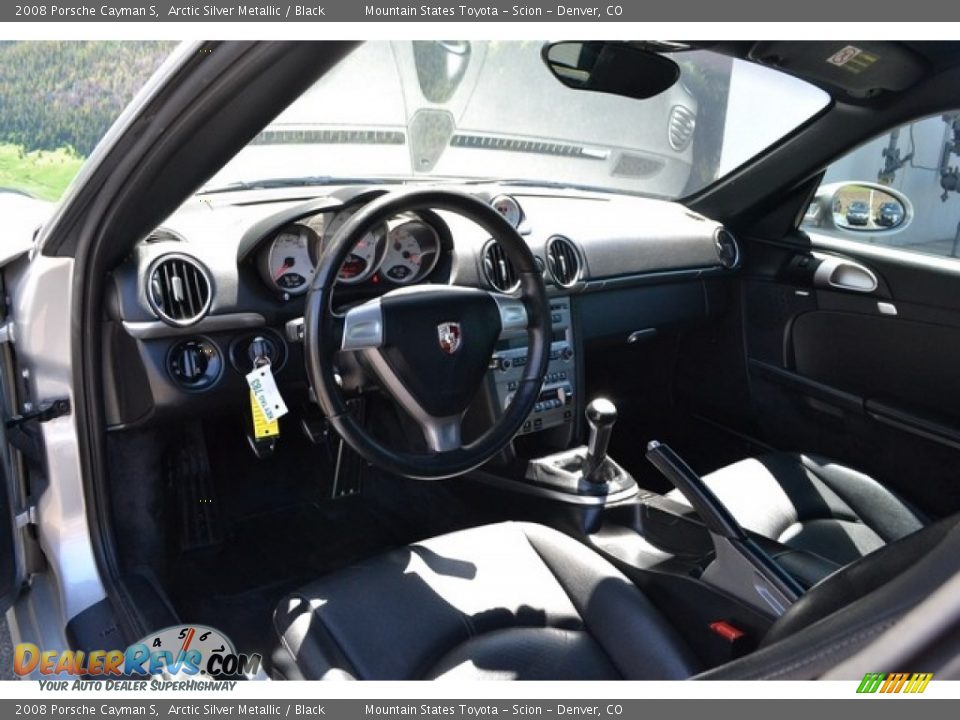 2008 Porsche Cayman S Arctic Silver Metallic / Black Photo #10