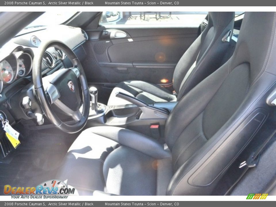2008 Porsche Cayman S Arctic Silver Metallic / Black Photo #11