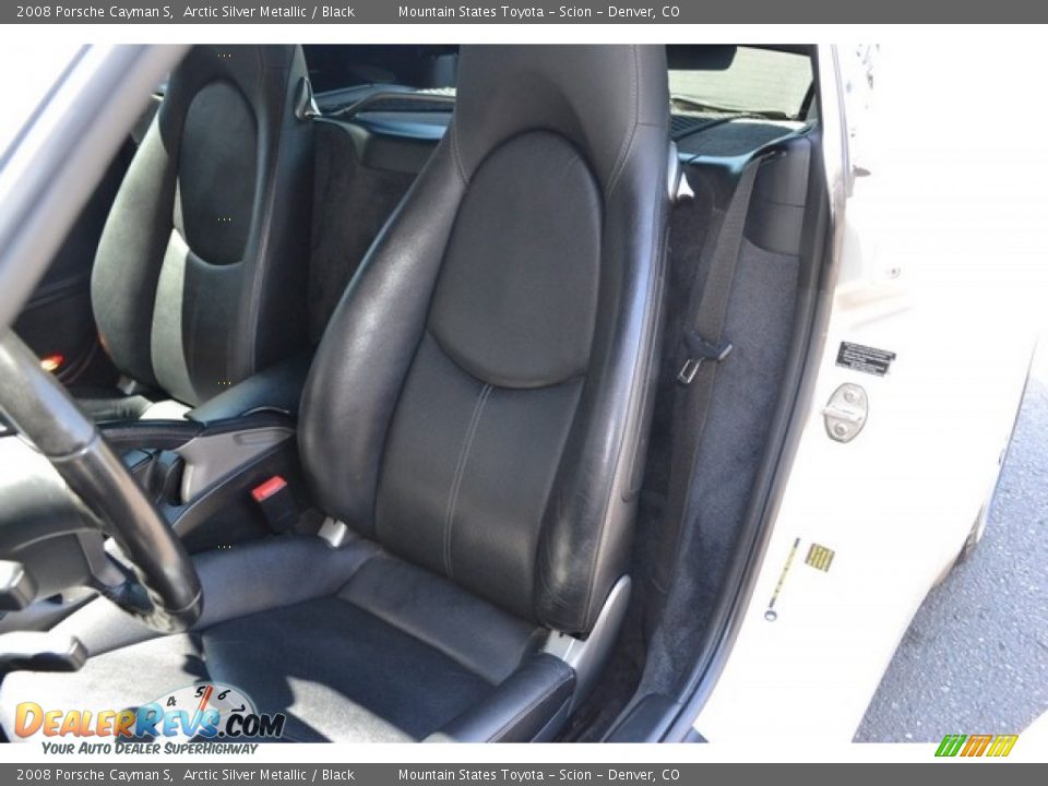 2008 Porsche Cayman S Arctic Silver Metallic / Black Photo #12