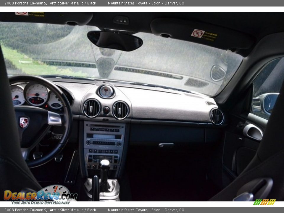 2008 Porsche Cayman S Arctic Silver Metallic / Black Photo #13