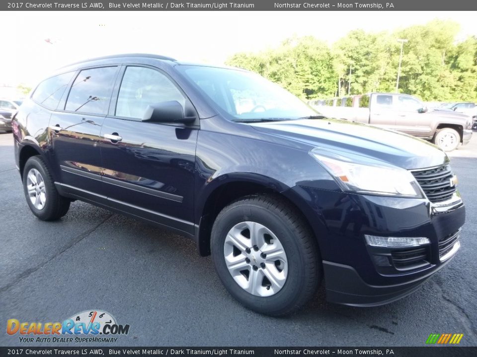 2017 Chevrolet Traverse LS AWD Blue Velvet Metallic / Dark Titanium/Light Titanium Photo #3