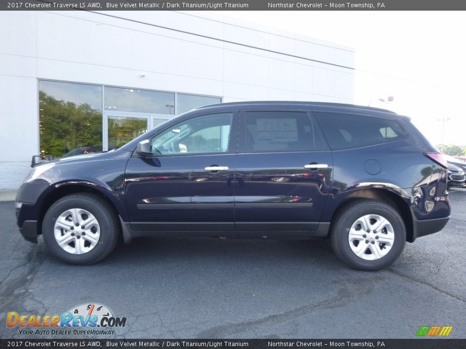 2017 Chevrolet Traverse LS AWD Blue Velvet Metallic / Dark Titanium/Light Titanium Photo #9