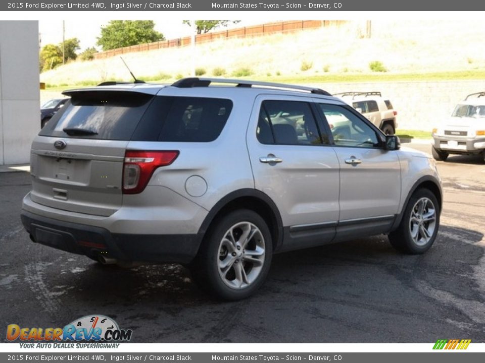 2015 Ford Explorer Limited 4WD Ingot Silver / Charcoal Black Photo #2