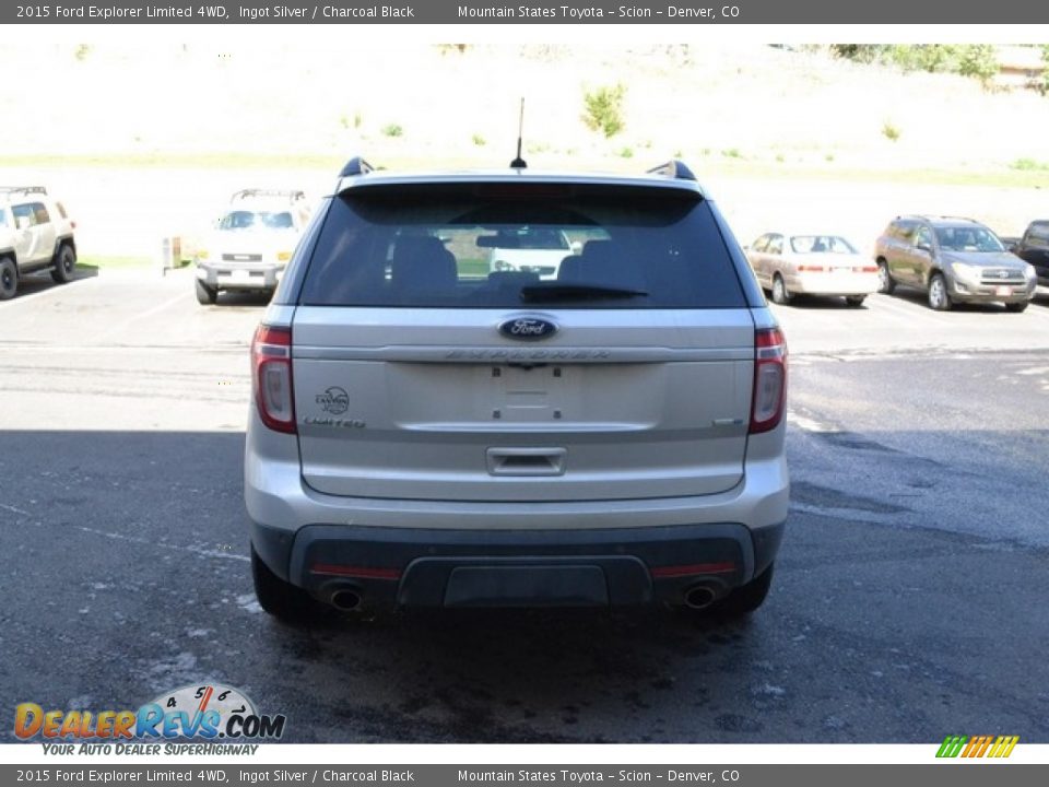 2015 Ford Explorer Limited 4WD Ingot Silver / Charcoal Black Photo #3