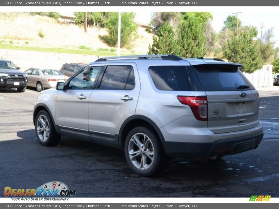 2015 Ford Explorer Limited 4WD Ingot Silver / Charcoal Black Photo #4
