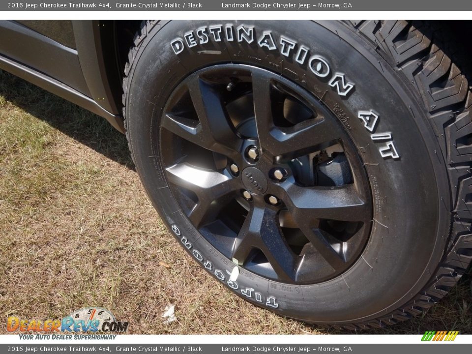 2016 Jeep Cherokee Trailhawk 4x4 Granite Crystal Metallic / Black Photo #3