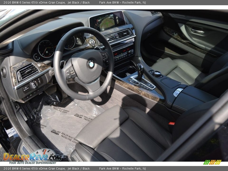 2016 BMW 6 Series 650i xDrive Gran Coupe Jet Black / Black Photo #9