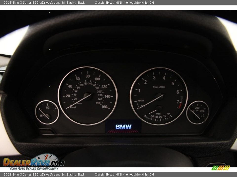 2013 BMW 3 Series 320i xDrive Sedan Jet Black / Black Photo #7