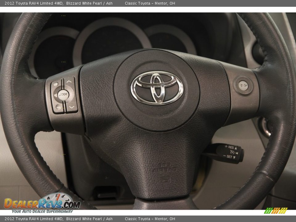 2012 Toyota RAV4 Limited 4WD Blizzard White Pearl / Ash Photo #7