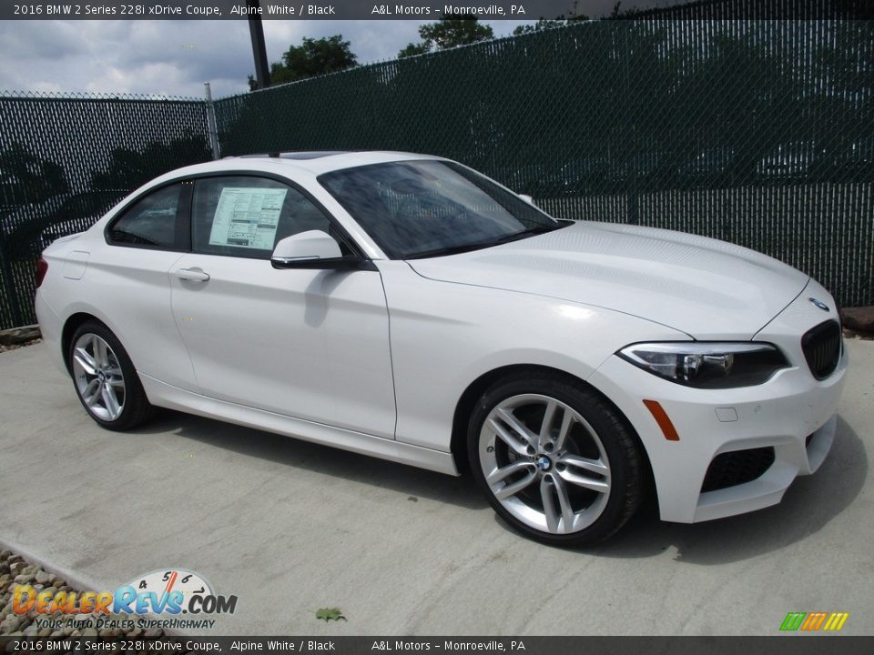 2016 BMW 2 Series 228i xDrive Coupe Alpine White / Black Photo #1