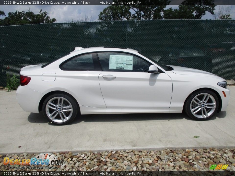 2016 BMW 2 Series 228i xDrive Coupe Alpine White / Black Photo #2