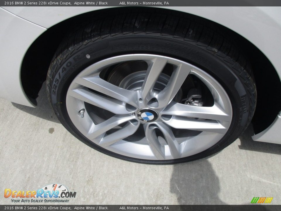 2016 BMW 2 Series 228i xDrive Coupe Alpine White / Black Photo #3