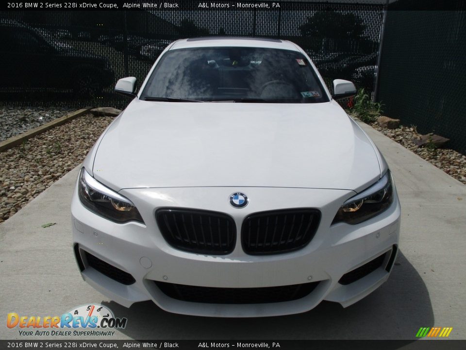 2016 BMW 2 Series 228i xDrive Coupe Alpine White / Black Photo #7
