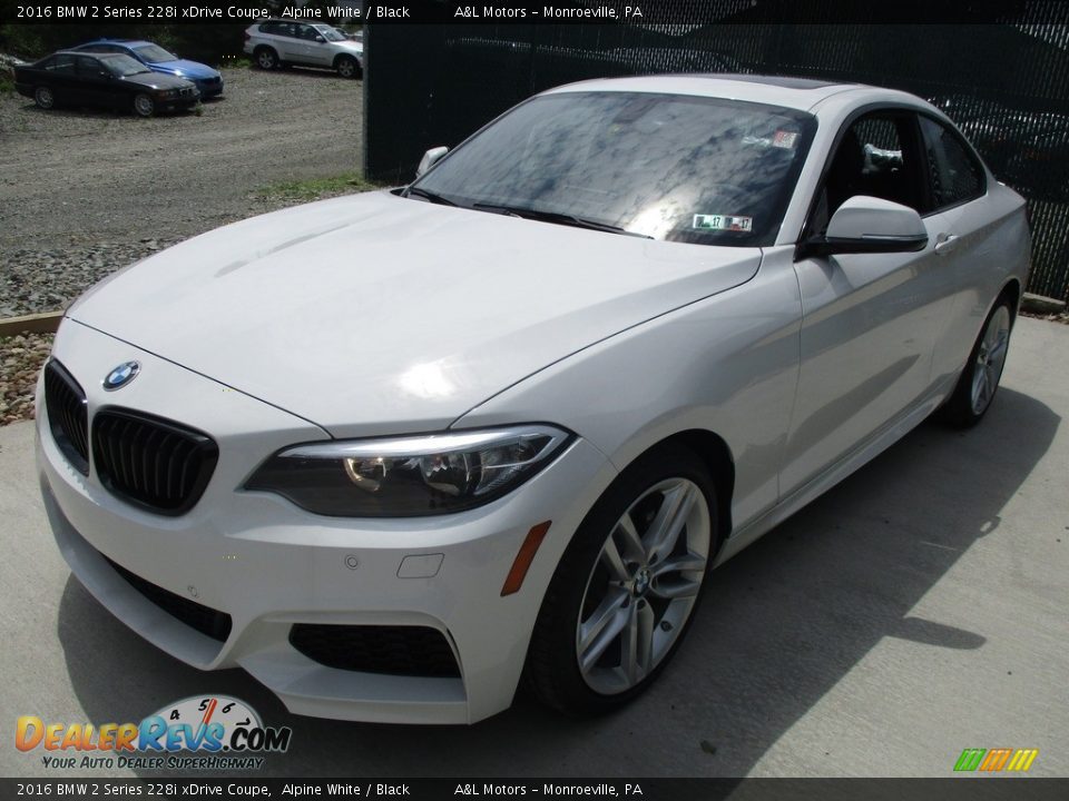 2016 BMW 2 Series 228i xDrive Coupe Alpine White / Black Photo #8