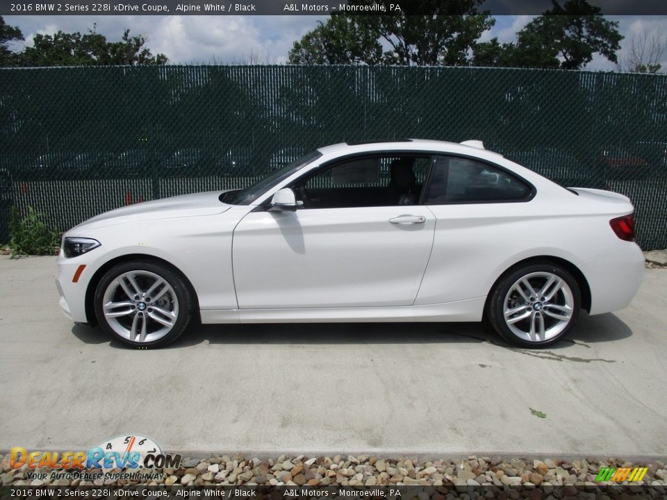 2016 BMW 2 Series 228i xDrive Coupe Alpine White / Black Photo #9