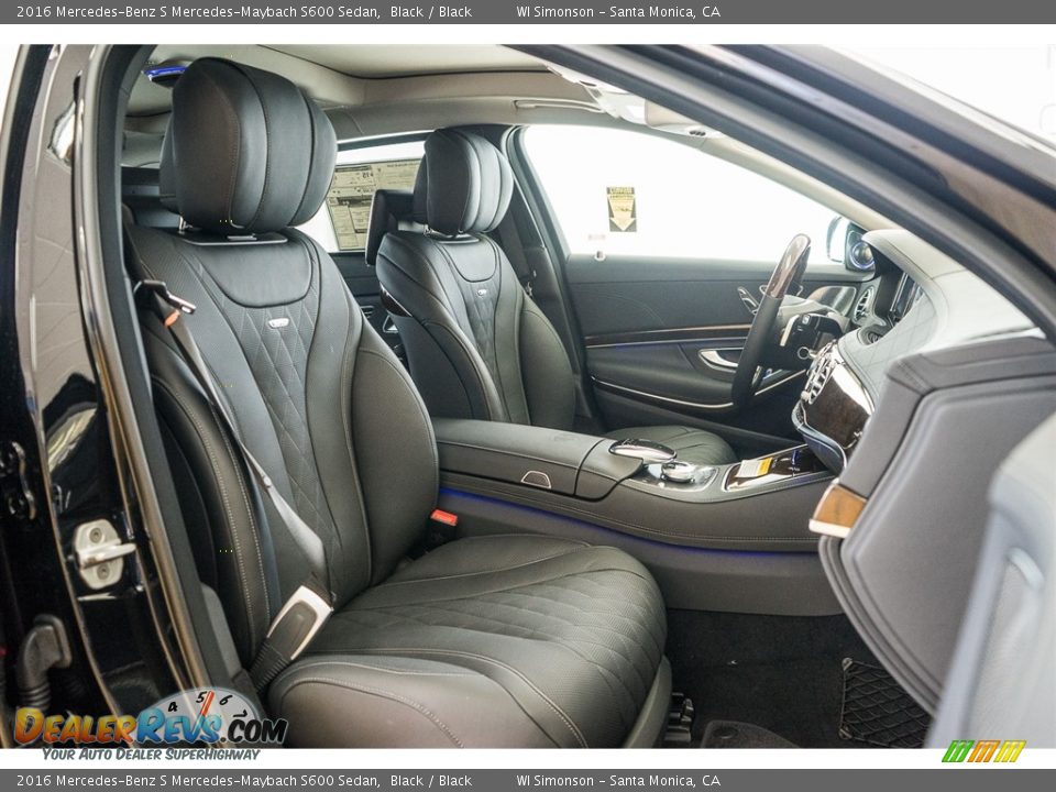 2016 Mercedes-Benz S Mercedes-Maybach S600 Sedan Black / Black Photo #2