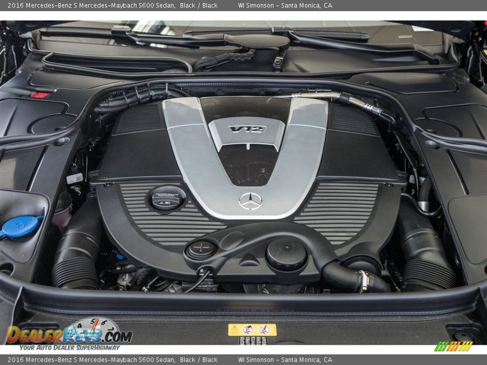 2016 Mercedes-Benz S Mercedes-Maybach S600 Sedan 6.0 Liter biturbo SOHC 36-Valve V12 Engine Photo #9