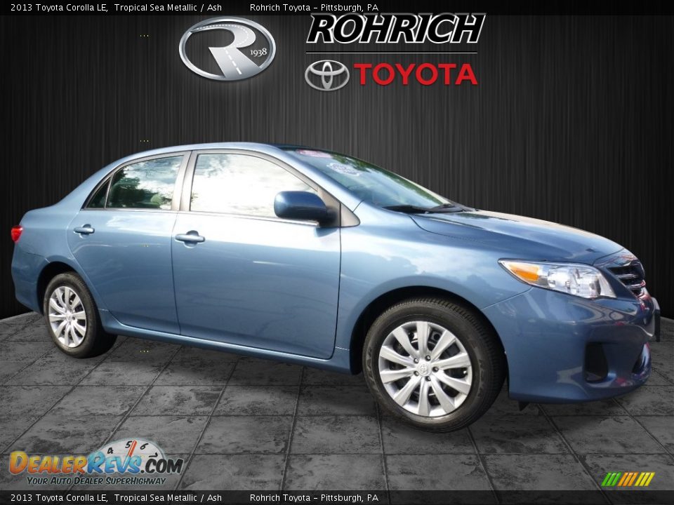 2013 Toyota Corolla LE Tropical Sea Metallic / Ash Photo #1