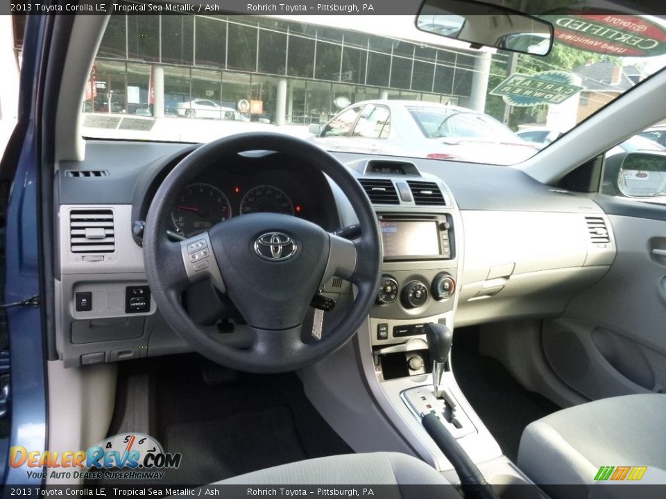 2013 Toyota Corolla LE Tropical Sea Metallic / Ash Photo #7