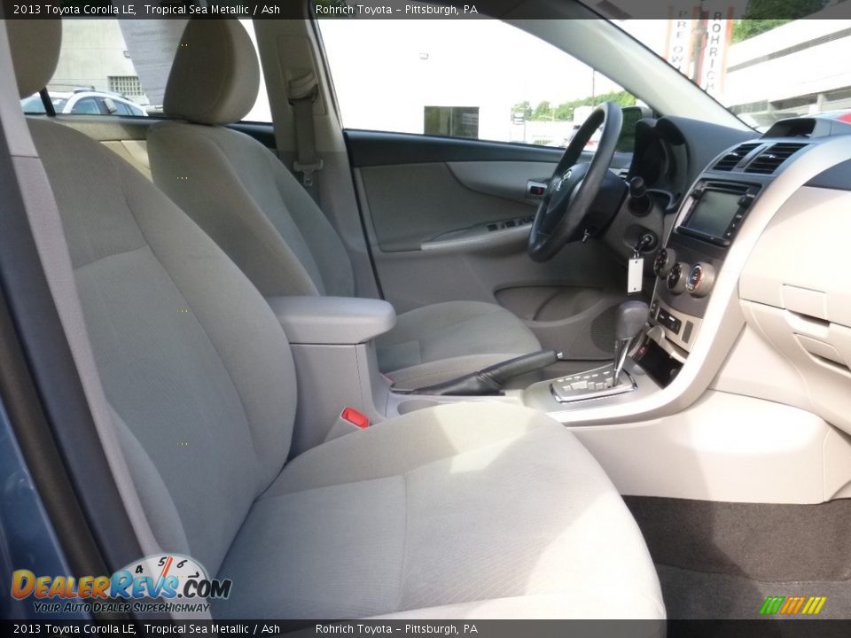 2013 Toyota Corolla LE Tropical Sea Metallic / Ash Photo #12