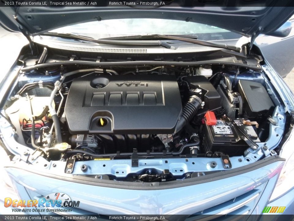 2013 Toyota Corolla LE Tropical Sea Metallic / Ash Photo #15