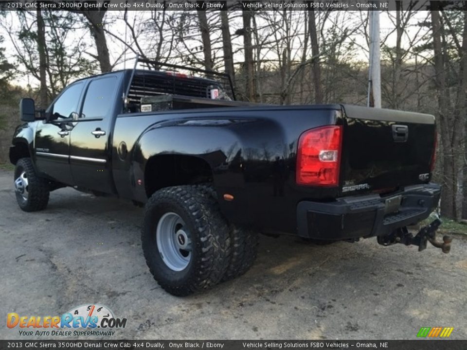 2013 GMC Sierra 3500HD Denali Crew Cab 4x4 Dually Onyx Black / Ebony Photo #4