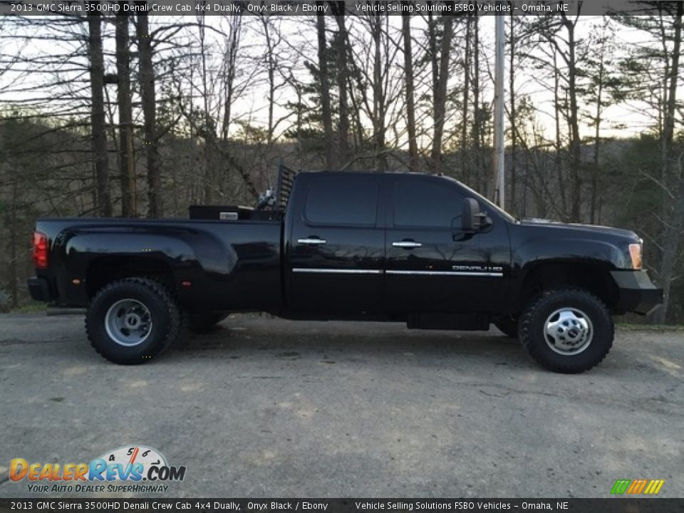 2013 GMC Sierra 3500HD Denali Crew Cab 4x4 Dually Onyx Black / Ebony Photo #6