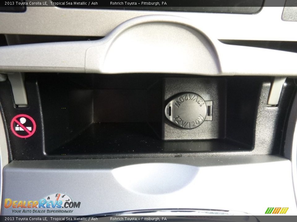 2013 Toyota Corolla LE Tropical Sea Metallic / Ash Photo #20