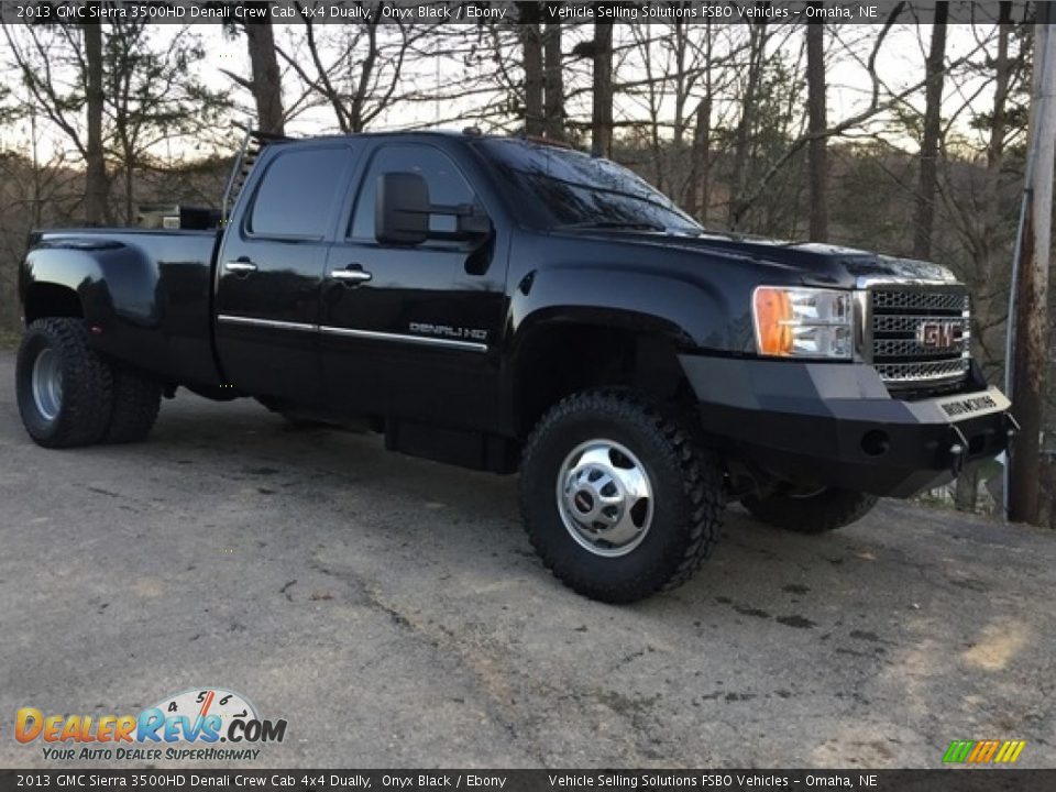 2013 GMC Sierra 3500HD Denali Crew Cab 4x4 Dually Onyx Black / Ebony Photo #8