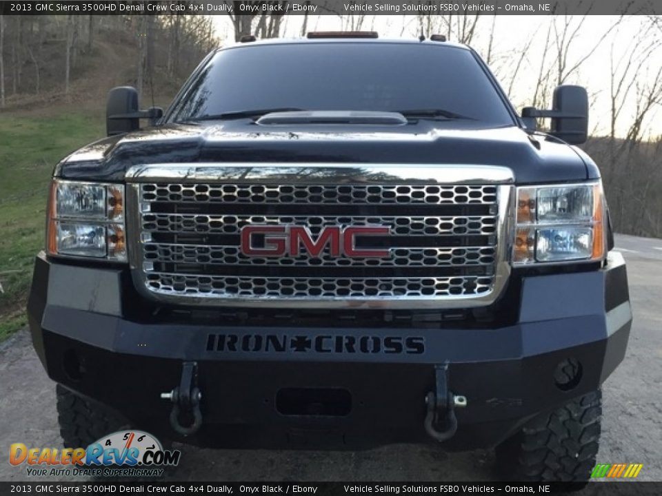 2013 GMC Sierra 3500HD Denali Crew Cab 4x4 Dually Onyx Black / Ebony Photo #9