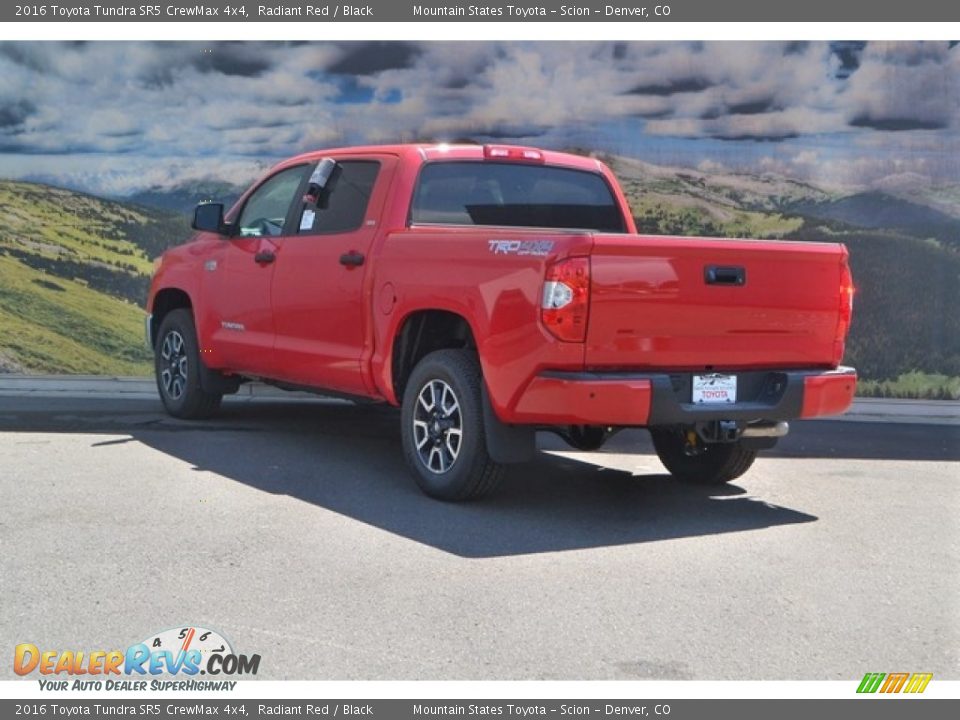 2016 Toyota Tundra SR5 CrewMax 4x4 Radiant Red / Black Photo #3