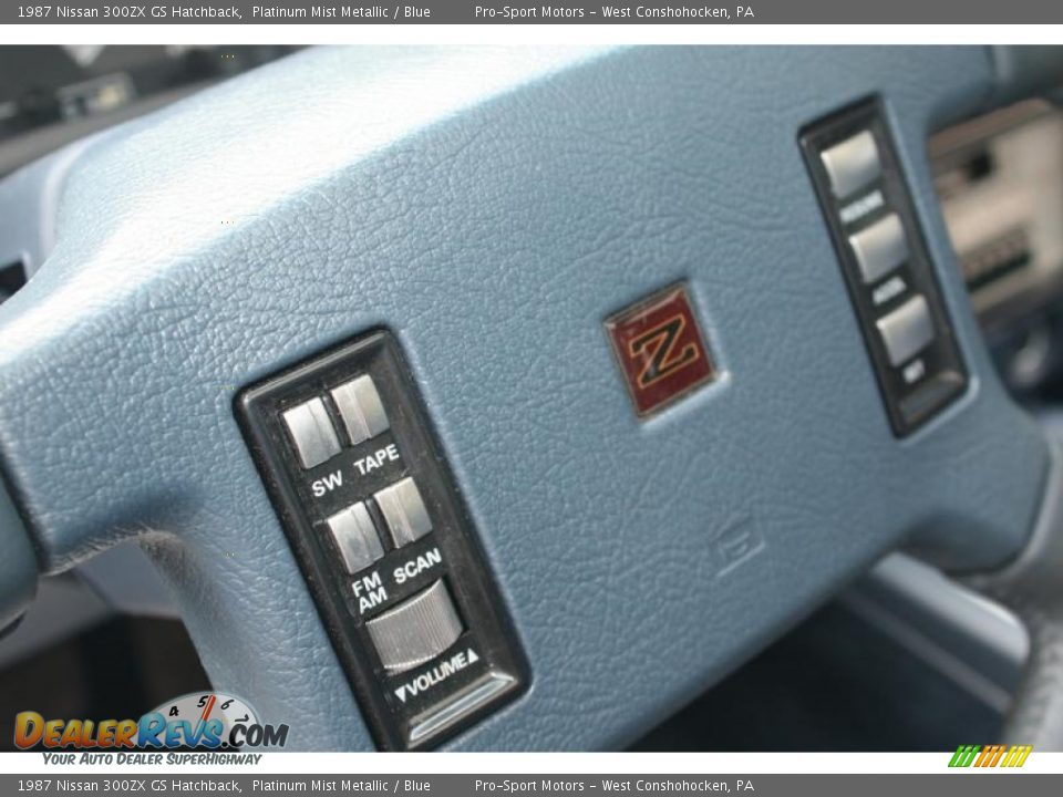 1987 Nissan 300ZX GS Hatchback Platinum Mist Metallic / Blue Photo #19