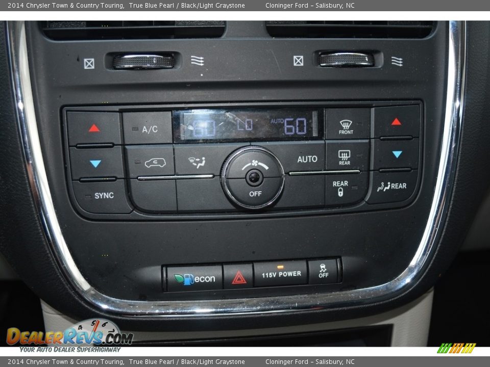 2014 Chrysler Town & Country Touring True Blue Pearl / Black/Light Graystone Photo #20