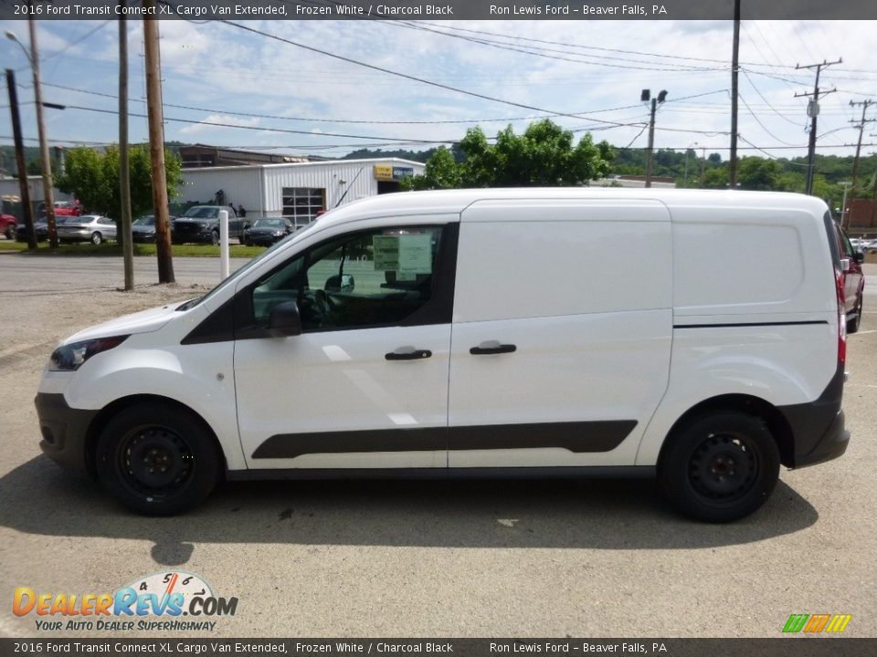 2016 Ford Transit Connect XL Cargo Van Extended Frozen White / Charcoal Black Photo #8