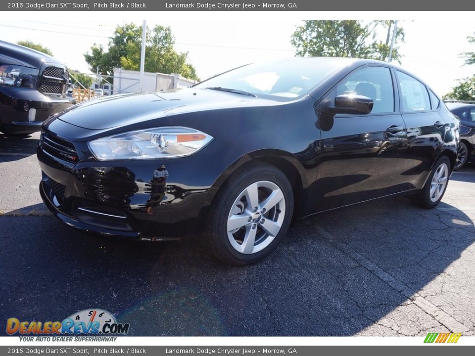 2016 Dodge Dart SXT Sport Pitch Black / Black Photo #1