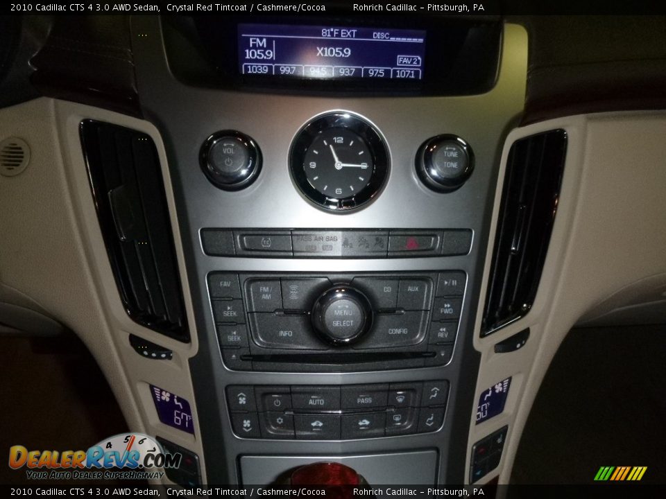 2010 Cadillac CTS 4 3.0 AWD Sedan Crystal Red Tintcoat / Cashmere/Cocoa Photo #24
