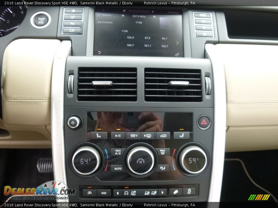 2016 Land Rover Discovery Sport HSE 4WD Santorini Black Metallic / Ebony Photo #24