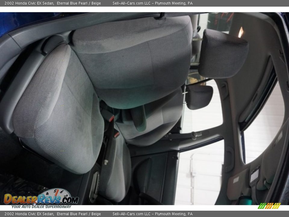 2002 Honda Civic EX Sedan Eternal Blue Pearl / Beige Photo #18