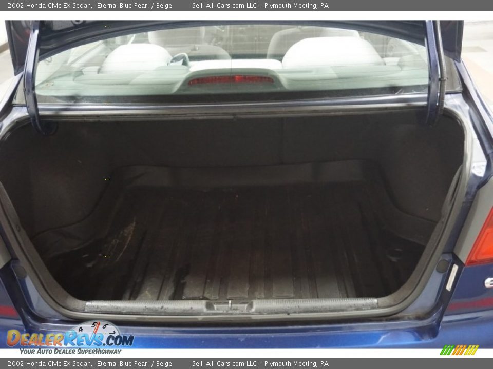 2002 Honda Civic EX Sedan Eternal Blue Pearl / Beige Photo #21