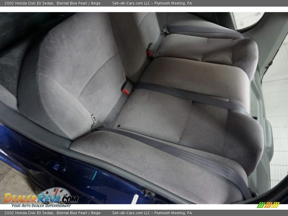 2002 Honda Civic EX Sedan Eternal Blue Pearl / Beige Photo #22