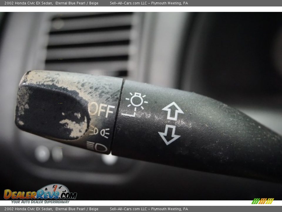 2002 Honda Civic EX Sedan Eternal Blue Pearl / Beige Photo #29