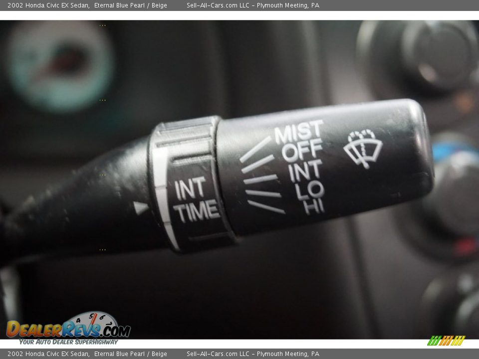 2002 Honda Civic EX Sedan Eternal Blue Pearl / Beige Photo #30
