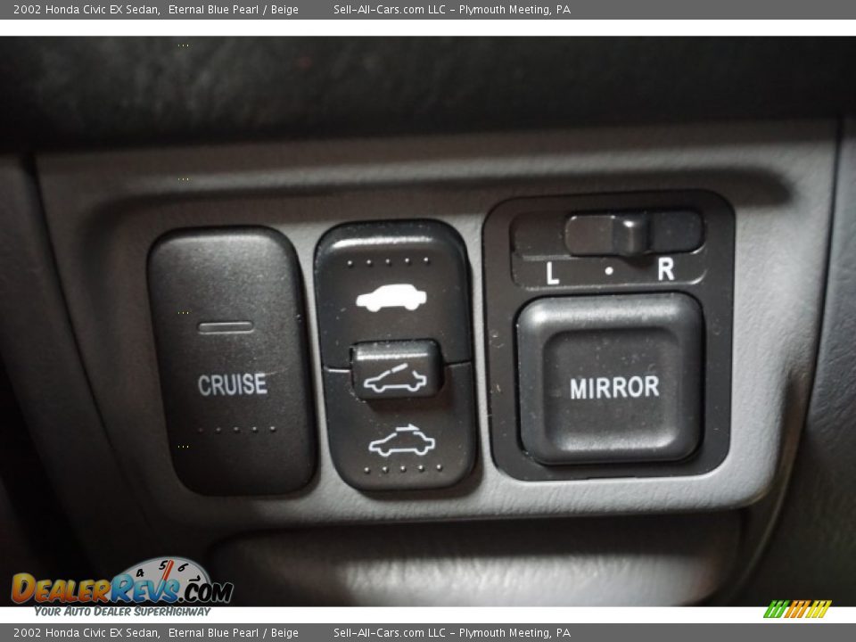 2002 Honda Civic EX Sedan Eternal Blue Pearl / Beige Photo #31