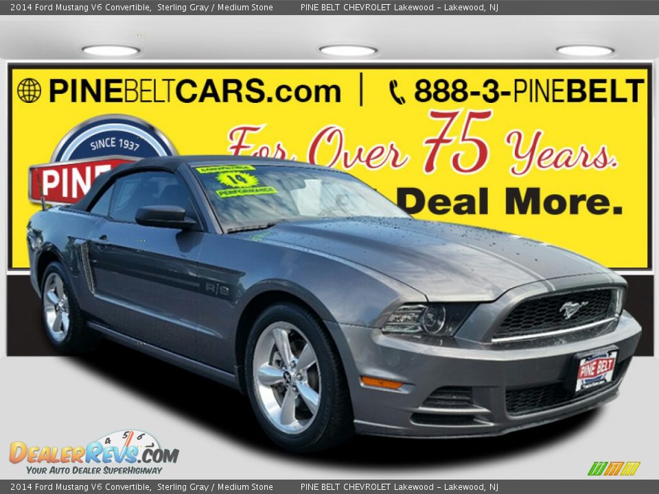 2014 Ford Mustang V6 Convertible Sterling Gray / Medium Stone Photo #1