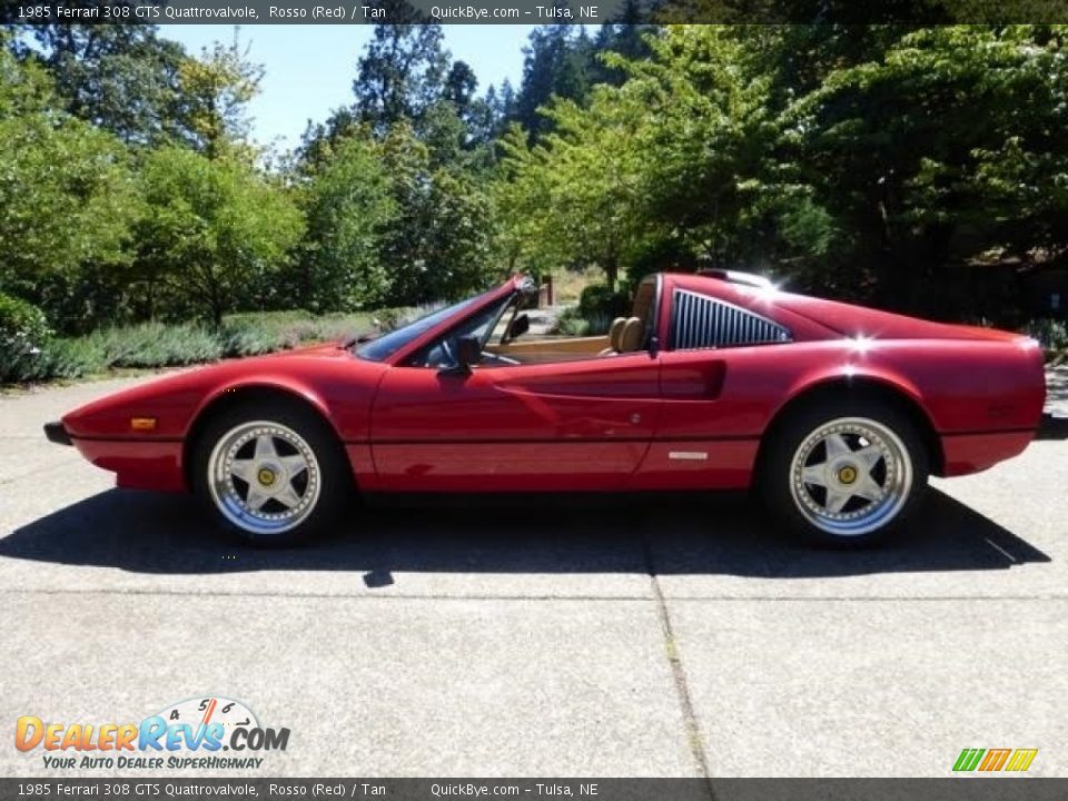 1985 Ferrari 308 GTS Quattrovalvole Rosso (Red) / Tan Photo #4