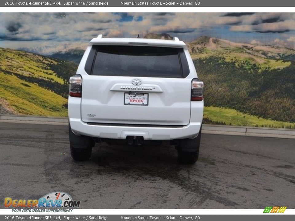 2016 Toyota 4Runner SR5 4x4 Super White / Sand Beige Photo #4