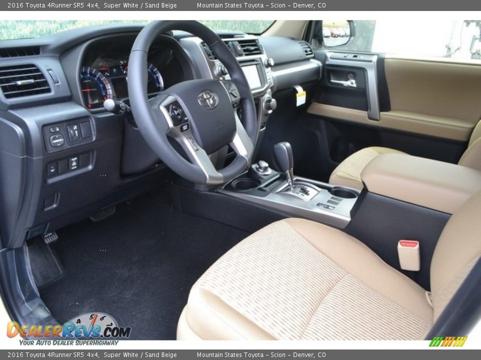 2016 Toyota 4Runner SR5 4x4 Super White / Sand Beige Photo #5