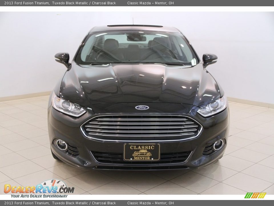 2013 Ford Fusion Titanium Tuxedo Black Metallic / Charcoal Black Photo #2